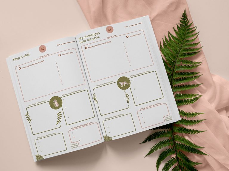 open diary design