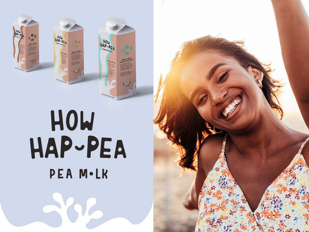 plant milk packaging design marketing