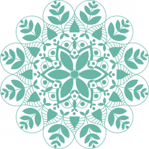yoga pilates brand pattern mandala