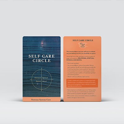 mockup of card design front and back