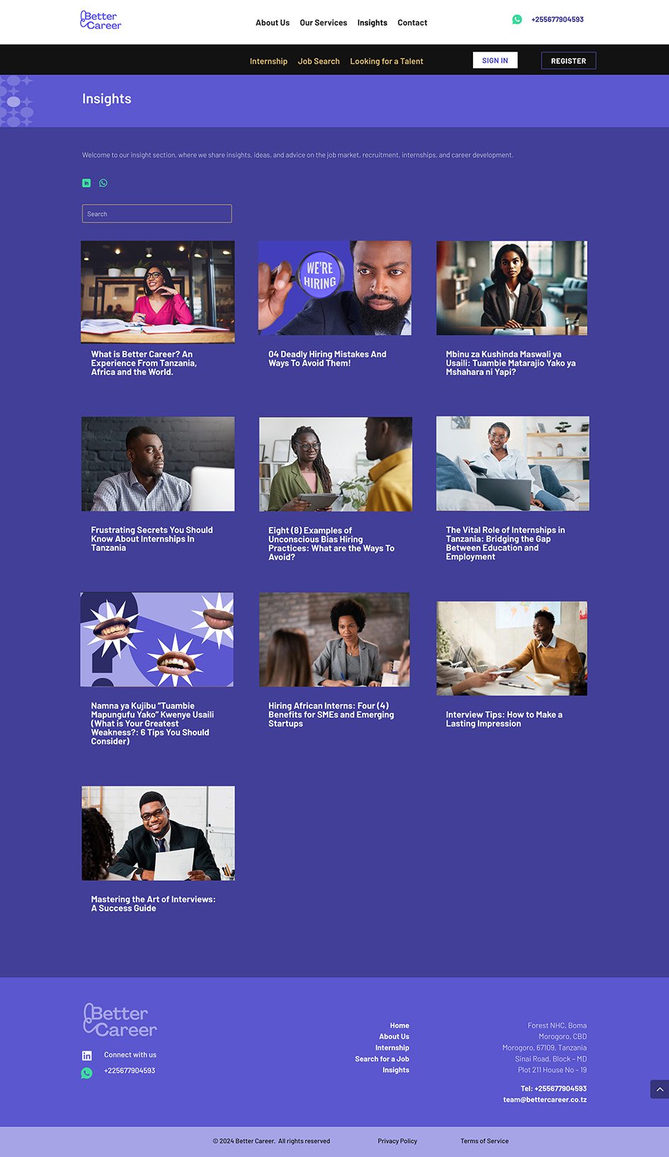 grid of blog section from website as a wireframe in Figma
